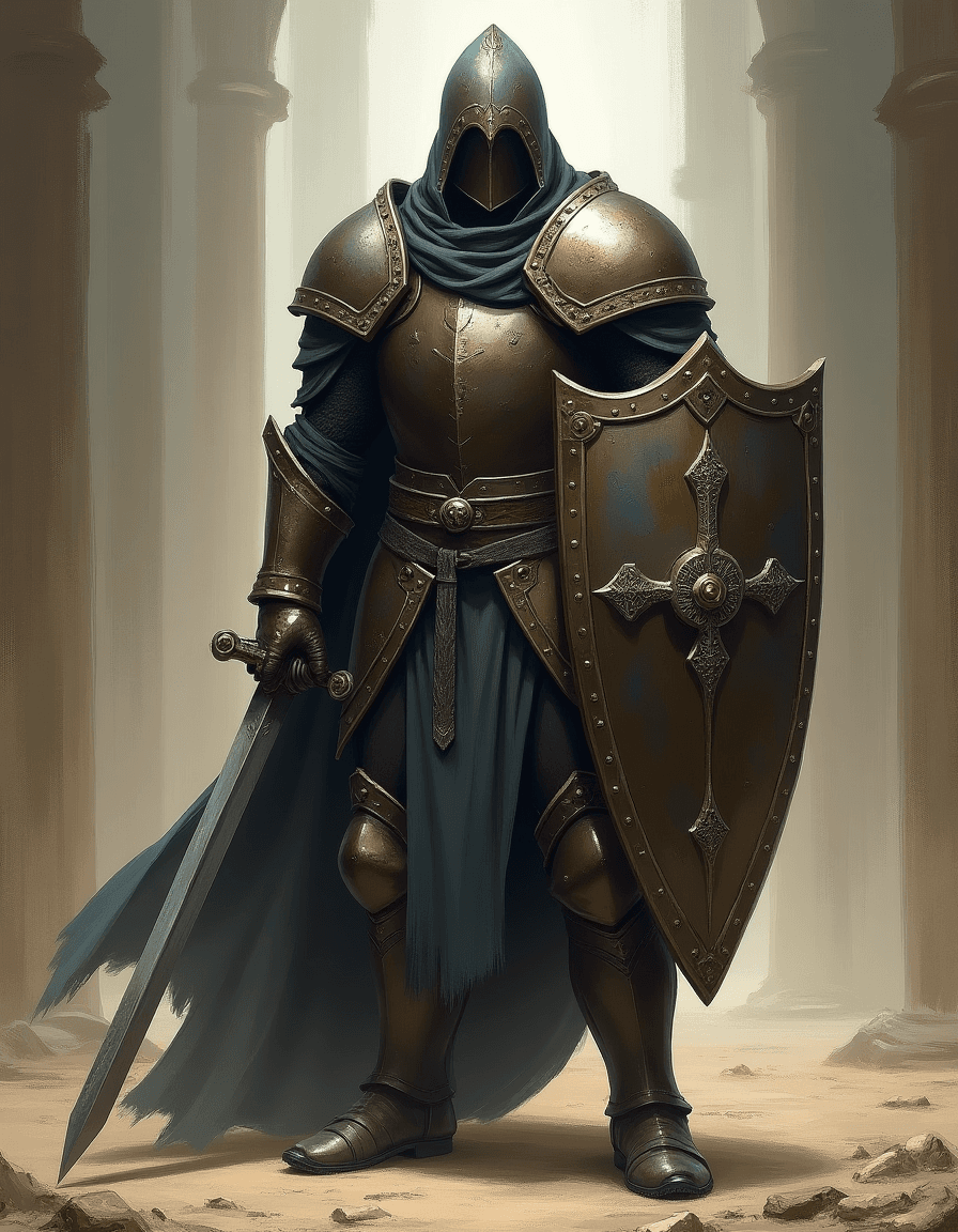 ダークファンタジースタイルで生成した騎士